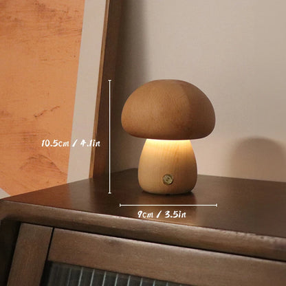 Wooden Mushroom Lights