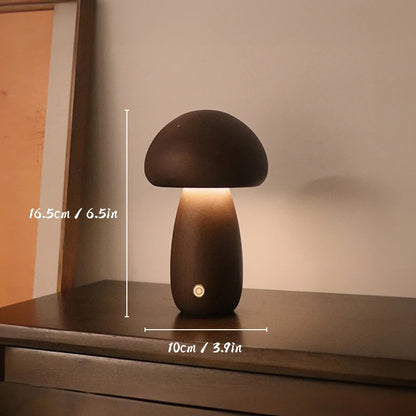 Wooden Mushroom Lights